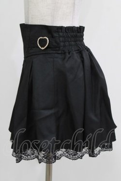 画像2: LilyMerry / もえにゃ/ハートバックルスカパン L ブラック H-26-03-13-1028-PU-SK-NS-ZH