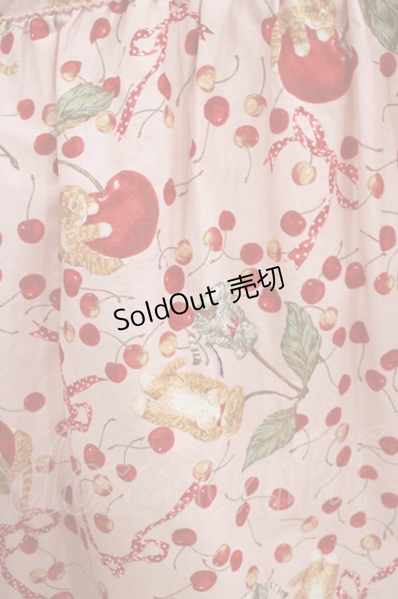 画像4: PINK HOUSE / PINK HOUSE×MISAKO&ERINKO　キャットチェリードロッププリントミディワンピース Free ピンク H-26-03-13-1003-LO-OP-NS-ZH (4)