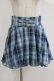 画像1: majoretty / チェックプリーツスカート L ブルー H-26-03-13-1031-GO-SK-NS-ZH (1)