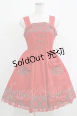 Angelic Pretty / ツイル×タータンジャンパースカート Free レッド H-26-03-13-1004-AP-OP-NS-ZH
