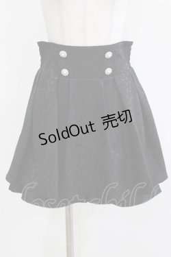 画像1: majoretty / ジャガードスカパン L ブラック H-26-03-13-1032-GO-SK-NS-ZH