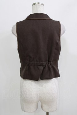 画像3: axes femme / ジップデザインベスト M ブラウン H-26-03-13-1034-AX-TO-NS-ZH