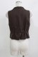 画像3: axes femme / ジップデザインベスト M ブラウン H-26-03-13-1034-AX-TO-NS-ZH (3)