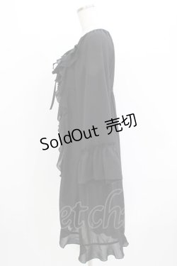 画像2: axes femme / オフショル風フリルガウン M ブラック H-26-03-13-1035-AX-TO-NS-ZH