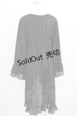 画像3: axes femme / オフショル風フリルガウン M ブラック H-26-03-13-1035-AX-TO-NS-ZH