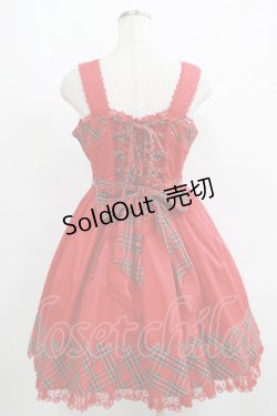 画像3: Angelic Pretty / ツイル×タータンジャンパースカート Free レッド H-26-03-13-1004-AP-OP-NS-ZH