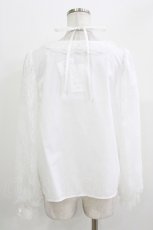 画像3: Lovely Tency / 眞白ありす/alsチョーカーレースブラウス LL 白 H-26-03-13-1039-GO-BL-NS-ZH (3)