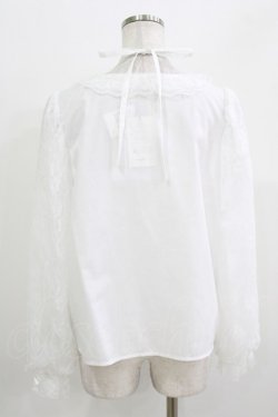画像3: Lovely Tency / 眞白ありす/alsチョーカーレースブラウス LL 白 H-26-03-13-1039-GO-BL-NS-ZH