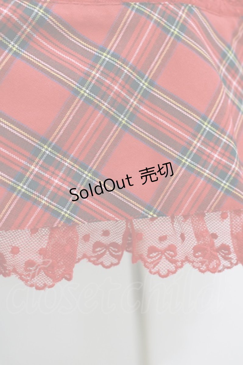 画像4: Angelic Pretty / ツイル×タータンジャンパースカート Free レッド H-26-03-13-1004-AP-OP-NS-ZH (4)