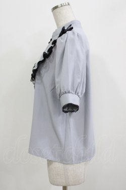 画像2: majoretty / チャイナブラウス L ブルー H-26-03-13-1040-GO-BL-NS-ZH