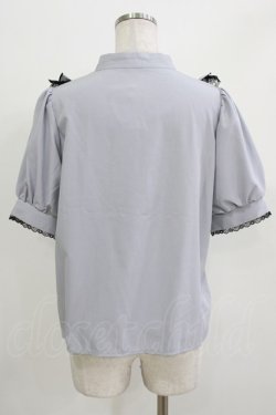 画像3: majoretty / チャイナブラウス L ブルー H-26-03-13-1040-GO-BL-NS-ZH