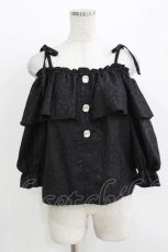 画像1: Lovely Tency / 眞白ありす/TTサテンJQオフショルPO L ブラック H-26-03-13-1041-GO-TO-NS-ZH (1)