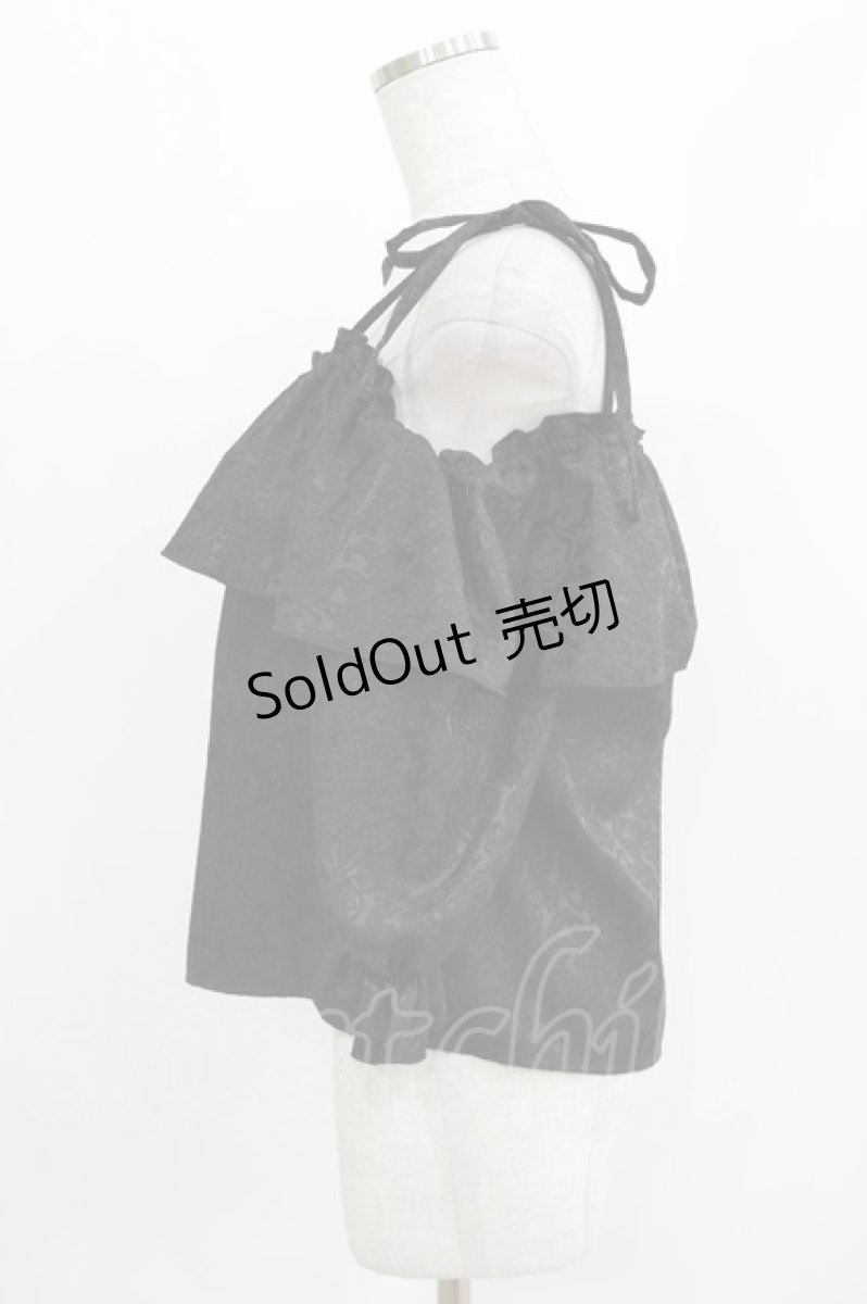 画像2: Lovely Tency / 眞白ありす/TTサテンJQオフショルPO L ブラック H-26-03-13-1041-GO-TO-NS-ZH (2)