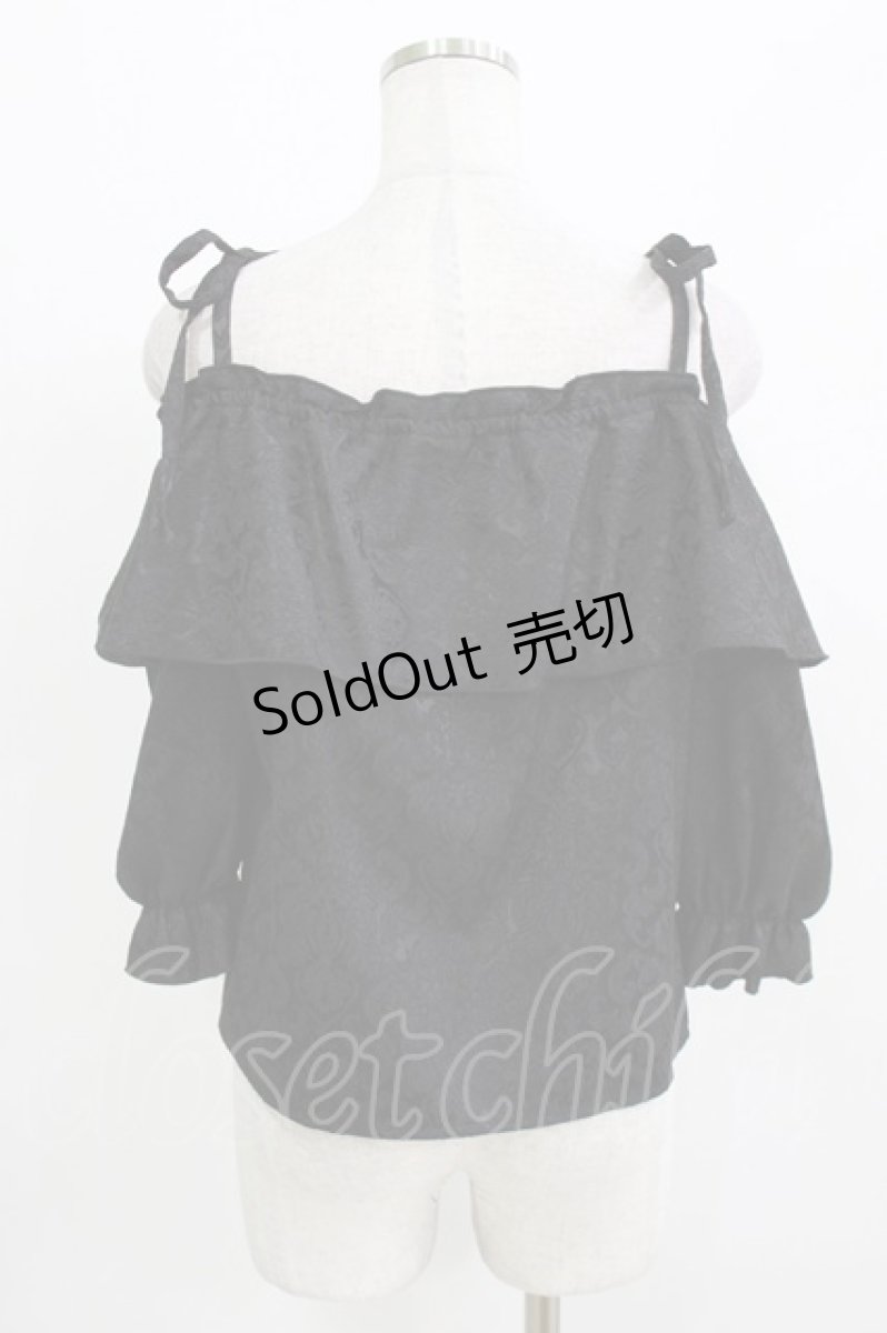 画像3: Lovely Tency / 眞白ありす/TTサテンJQオフショルPO L ブラック H-26-03-13-1041-GO-TO-NS-ZH (3)