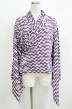 画像1: NO.S PROJECT / ハイカラカシュクール/矢絣 Free 紫 H-26-03-13-1042-LO-TO-NS-ZH