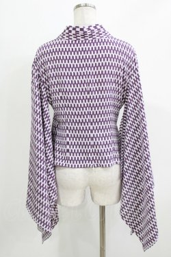 画像3: NO.S PROJECT / ハイカラカシュクール/矢絣 Free 紫 H-26-03-13-1042-LO-TO-NS-ZH