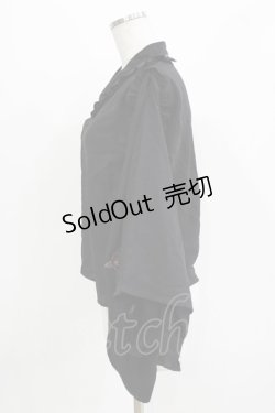 画像2: Amavel / お月見うさぎの和風ブラウス Free ブラック H-26-03-13-1045-CA-BL-NS-ZH