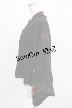 画像2: Amavel / 柴犬神社の春詣 和風ブラウス Free ブラック H-26-03-13-1046-CA-BL-NS-ZH