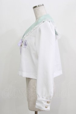 画像2: majoretty / Disney/アリエル/セーラー襟ブラウス L 白/ミント H-26-03-13-1048-GO-BL-NS-ZH