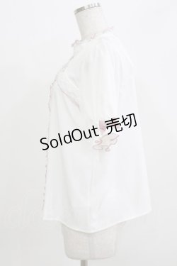 画像2: LilyMerry / もかちゃん/ベルト付きブラウス L 白/ピンク H-26-03-13-1049-PU-BL-NS-ZH