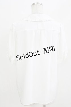 画像3: majoretty / レース切替リボンブラウス L 白/ブラック H-26-03-13-1050-GO-BL-NS-ZH