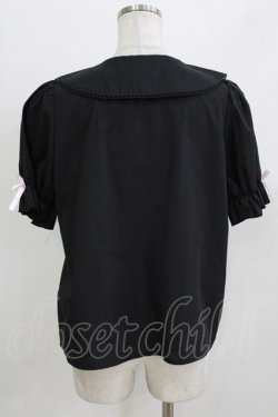 画像3: Lovely Tency / 眞白ありす/音符刺繍ブラウス LL ブラック H-26-03-13-1053-GO-BL-NS-ZH