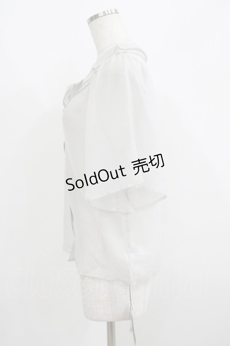 画像2: an another angelus / シアーラッフルブラウス Free L/GRAY H-26-03-13-1001-CA-BL-NS-ZH (2)