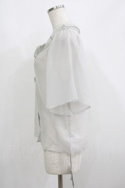 画像2: an another angelus / シアーラッフルブラウス Free L/GRAY H-26-03-13-1001-CA-BL-NS-ZH