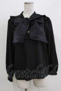 Lovely Tency / 眞白ありす/ボウタイブラウス L ブラック H-26-03-13-1054-GO-BL-NS-ZH