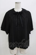 画像1: DearMyLove / デビルモチーフ襟ブラウス L ブラック H-26-03-13-1056-EL-BL-NS-ZH (1)