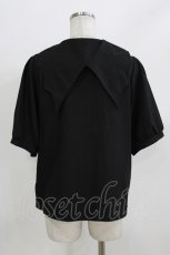 画像3: DearMyLove / デビルモチーフ襟ブラウス L ブラック H-26-03-13-1056-EL-BL-NS-ZH (3)