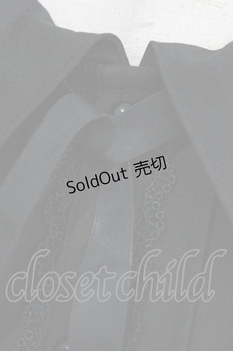 画像5: DearMyLove / デビルモチーフ襟ブラウス L ブラック H-26-03-13-1056-EL-BL-NS-ZH (5)