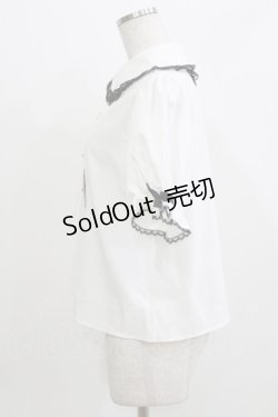 画像2: LilyMerry / Liii/ピンタックリボンブラウス LL 白 H-26-03-13-1057-PU-BL-NS-ZH