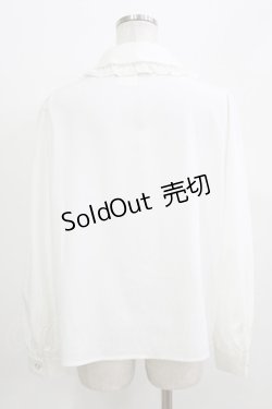 画像3: majoretty / 羽乃ぴふわ/リボンツキブラウス 2L 白 H-26-03-13-1058-GO-BL-NS-ZH