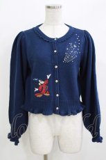 画像1: axes femme kawaii / 【Disney】ファンタジア／ニットカーデ M ネイビー H-26-03-13-1061-AX-TO-NS-ZH (1)