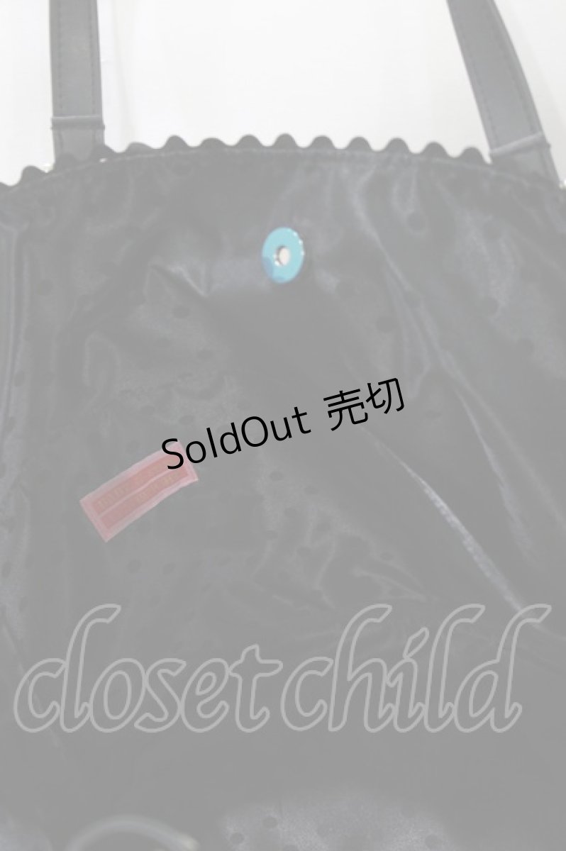 画像3: BABY,THE STARS SHINE BRIGHT / シュガーブーケ〜永遠の乙女の憧れ〜柄バケツ型Bag  ブラック H-26-03-13-1064-BA-BG-NS-ZH (3)