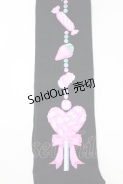 画像2: Angelic Pretty / Candy Ornamentオーバーニー  ブラック H-26-03-13-1067-AP-ZA-NS-ZH