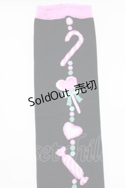 画像3: Angelic Pretty / Candy Ornamentオーバーニー  ブラック H-26-03-13-1067-AP-ZA-NS-ZH