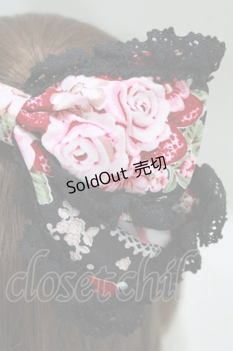 画像2: BABY,THE STARS SHINE BRIGHT / シュガーブーケ〜永遠の乙女の憧れ〜柄カチューシャ  ブラック H-26-03-13-1070-BA-AC-NS-ZH (2)