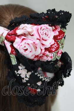画像2: BABY,THE STARS SHINE BRIGHT / シュガーブーケ〜永遠の乙女の憧れ〜柄カチューシャ  ブラック H-26-03-13-1070-BA-AC-NS-ZH