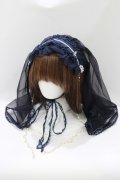 Angelic Pretty / Holy Theaterベール付ヘッドドレス  ネイビー H-26-03-13-1071-AP-AC-NS-ZH