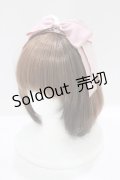 Maria pipi / グログランリボンカチューシャ  ピンク H-26-03-13-1079-EL-AC-NS-ZH