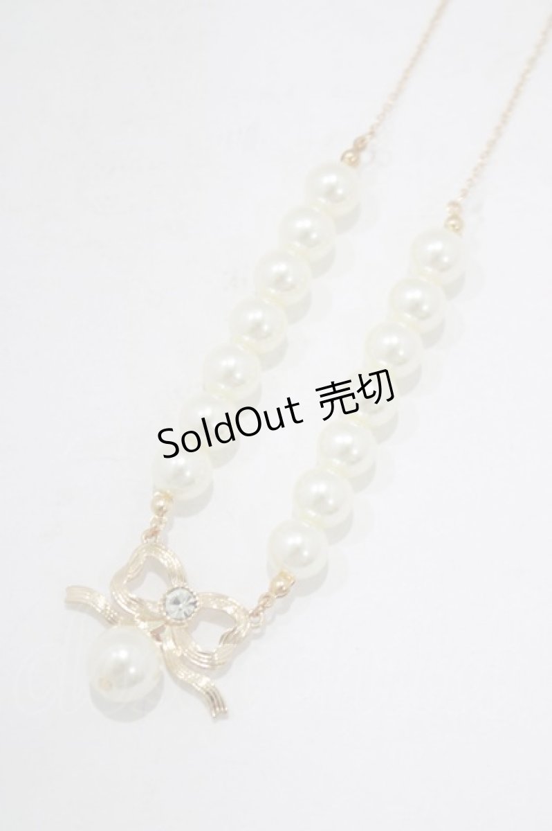 画像1: m petit by misako / AMリボンPLネックレス  ゴールド H-26-03-13-1082-LO-AC-NS-ZH (1)