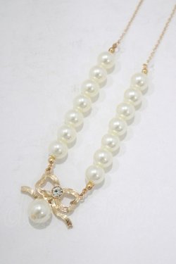 画像1: m petit by misako / AMリボンPLネックレス  ゴールド H-26-03-13-1082-LO-AC-NS-ZH