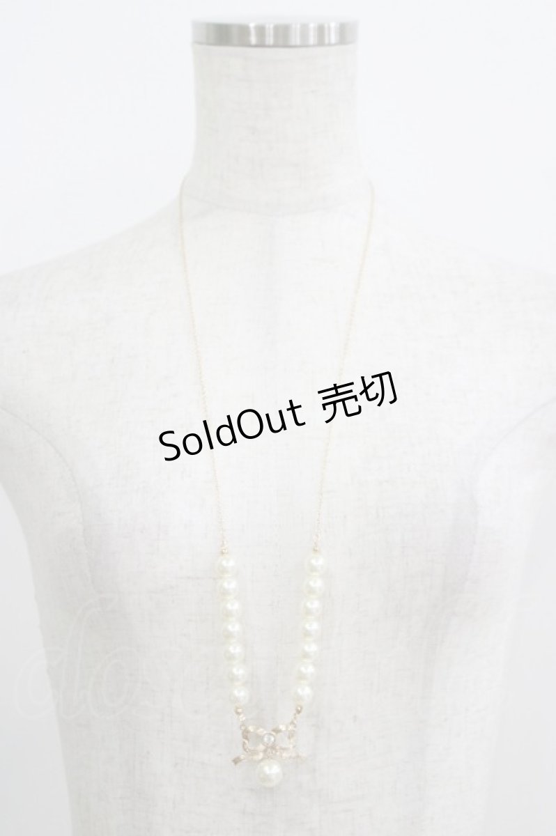 画像2: m petit by misako / AMリボンPLネックレス  ゴールド H-26-03-13-1082-LO-AC-NS-ZH (2)