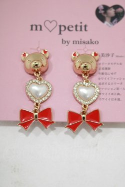 画像2: m petit by misako / AMクマパールイヤリング  ゴールド H-26-03-13-1083-LO-AC-NS-ZH