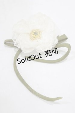 画像1: WONDERFUL WORLD / コサージュリボンブローチ  白 H-26-03-13-1084-LO-AC-NS-ZH