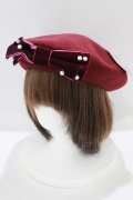 m petit by misako / TT*AMリボンBベレー  ボルドー H-26-03-13-1085-LO-AC-NS-ZH