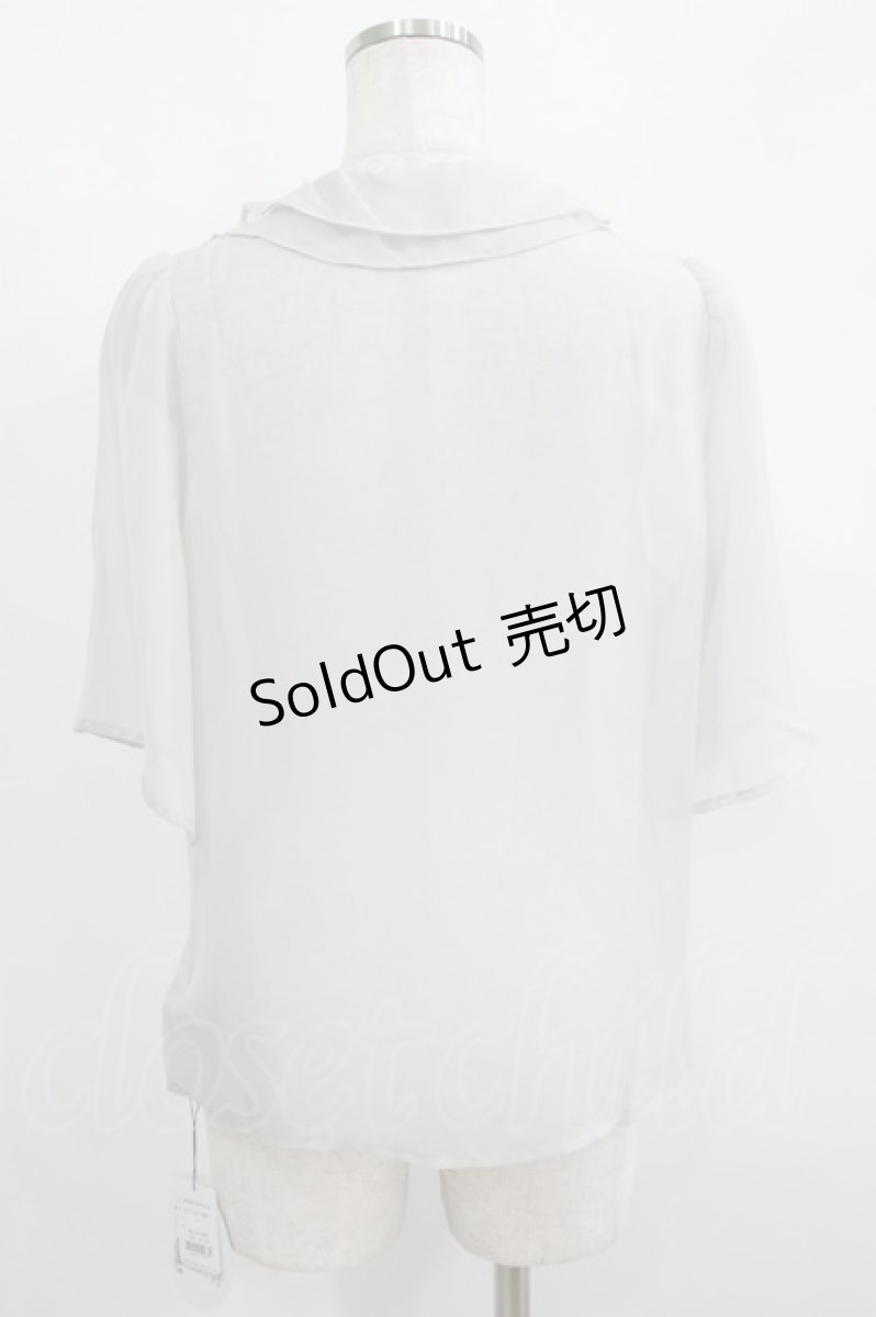 画像3: an another angelus / シアーラッフルブラウス Free L/GRAY H-26-03-13-1001-CA-BL-NS-ZH (3)