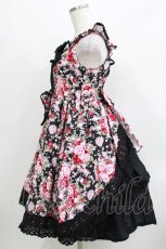 画像2: BABY,THE STARS SHINE BRIGHT / シュガーブーケ〜永遠の乙女の憧れ〜柄ジャンパースカートII Free ブラック H-26-03-13-1009-BA-OP-NS-ZH (2)